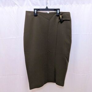 The Limited Olive Green Pencil Skirt